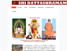 Tablet Screenshot of dattashramam.org